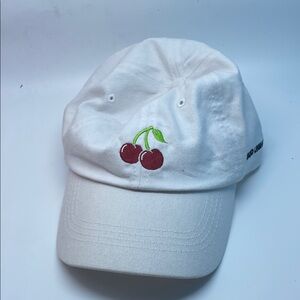 White Cap with Cherry Embroidery Bud Light Seltzer Cap